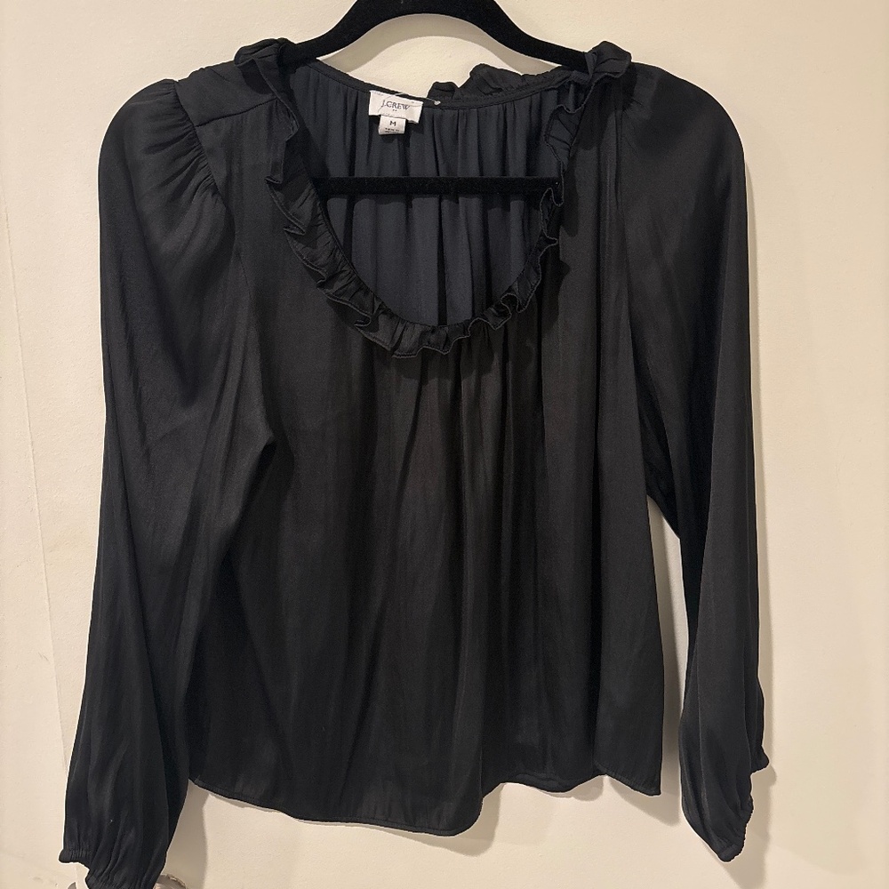 Jcrew black silk house
